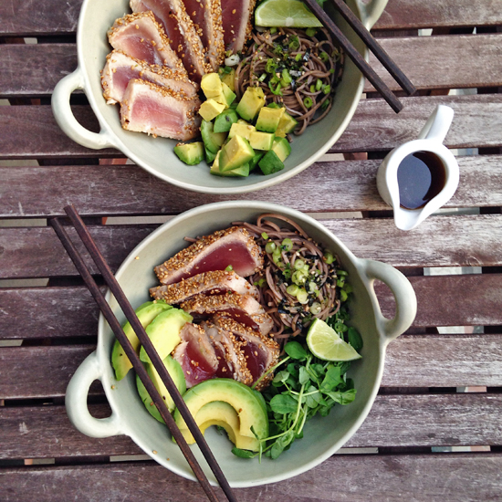 sesame crusted tuna