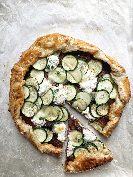 galette, zucchini galette